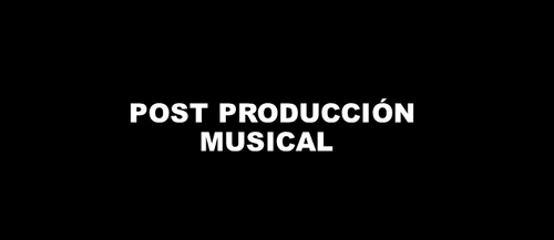 Post producción musical