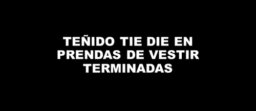 Teñido tie die desvanecido en prendas terminadas